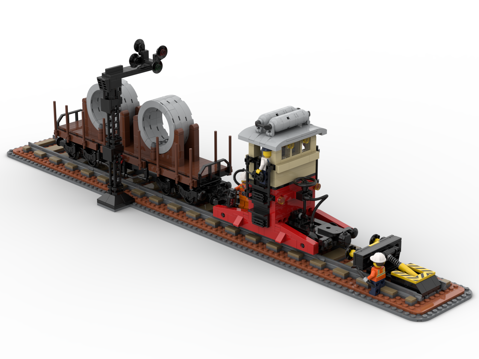 Diorama ferroviario LEGO L914 Sogliola progettato da ALEGO73 per BrickLink Designer Program Series 11